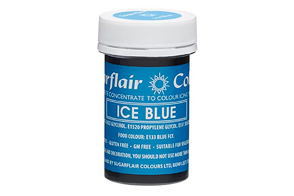 Blue Ice Spectral Paste - Fondant and Buttercream Colour 25g - Sugarflair