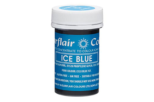 Blue Ice Spectral Paste - Fondant and Buttercream Colour 25g - Sugarflair
