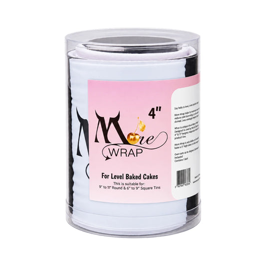 4 Inch More Wrap for Baking 9 Inch to 11 Inch Round and to 9 Inch Square 6 Inch - Moreish by Monica Cavallaro