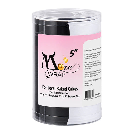 5 Inch More Wrap for Baking 9 Inch to 11inch Round and to 9 Inch Square 6 Inch - Moreish by Monica Cavallaro