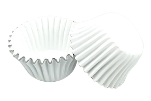 White Mini Cupcake Cases 25mm (50 Pack) - Gateau Art