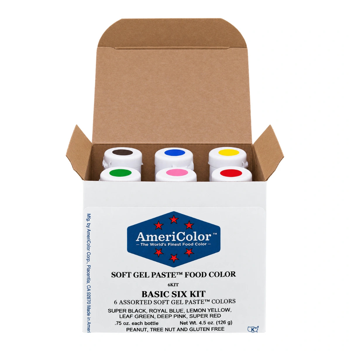 Soft Gel Paste 6 Colour Basic Six Kit 0.75oz - Americolor