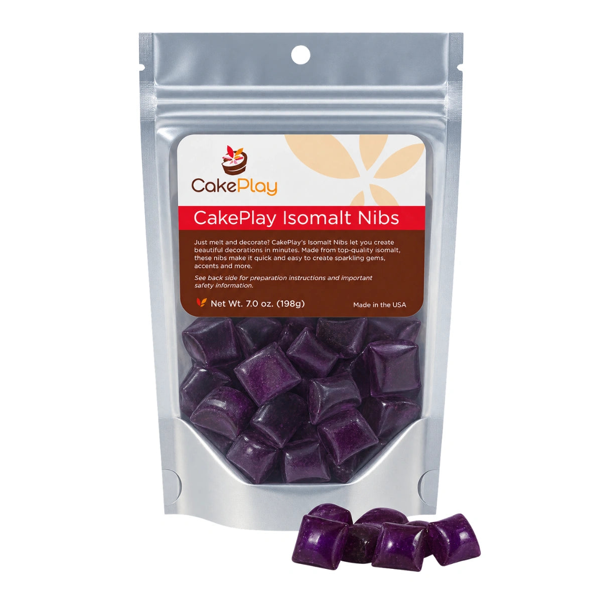 Purple Isomalt Nibs Cakeplay - Cake Play