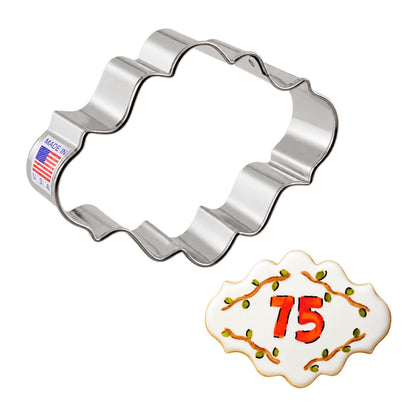 Oval Plaque Cookie Cutter - Ann Clark