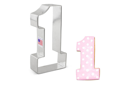 Large Number 1 Cookie Cutter - Ann Clark