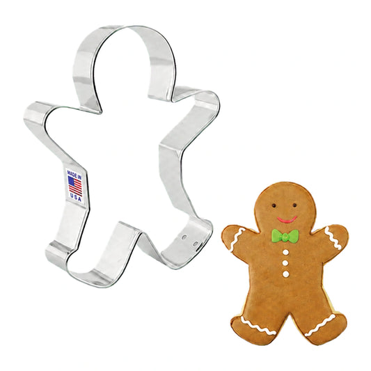 Large Gingerbread Man Cookie Cutter 5 Inch - Ann Clark