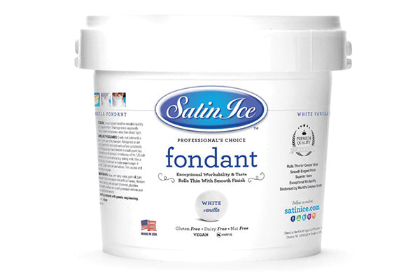 White Vanilla Pail Fondant 2.5kg - Satin Ice