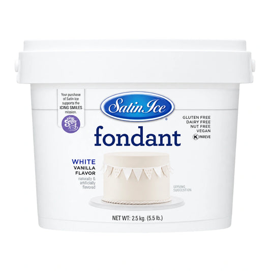 White Vanilla Pail Fondant 2.5kg - Satin Ice