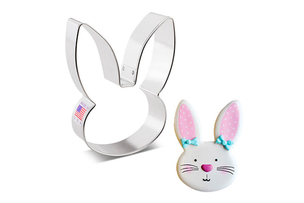 Flour Box Bakerys Bunny Head Cookie Cutter - Ann Clark