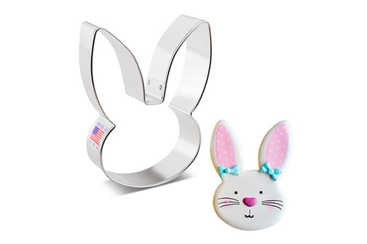 Flour Box Bakerys Bunny Head Cookie Cutter - Ann Clark