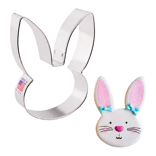 Flour Box Bakerys Bunny Head Cookie Cutter - Ann Clark