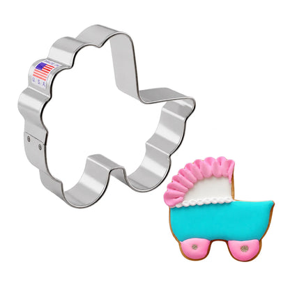 Baby Carriage Cookie Cutter 3.25 Inch - Ann Clark