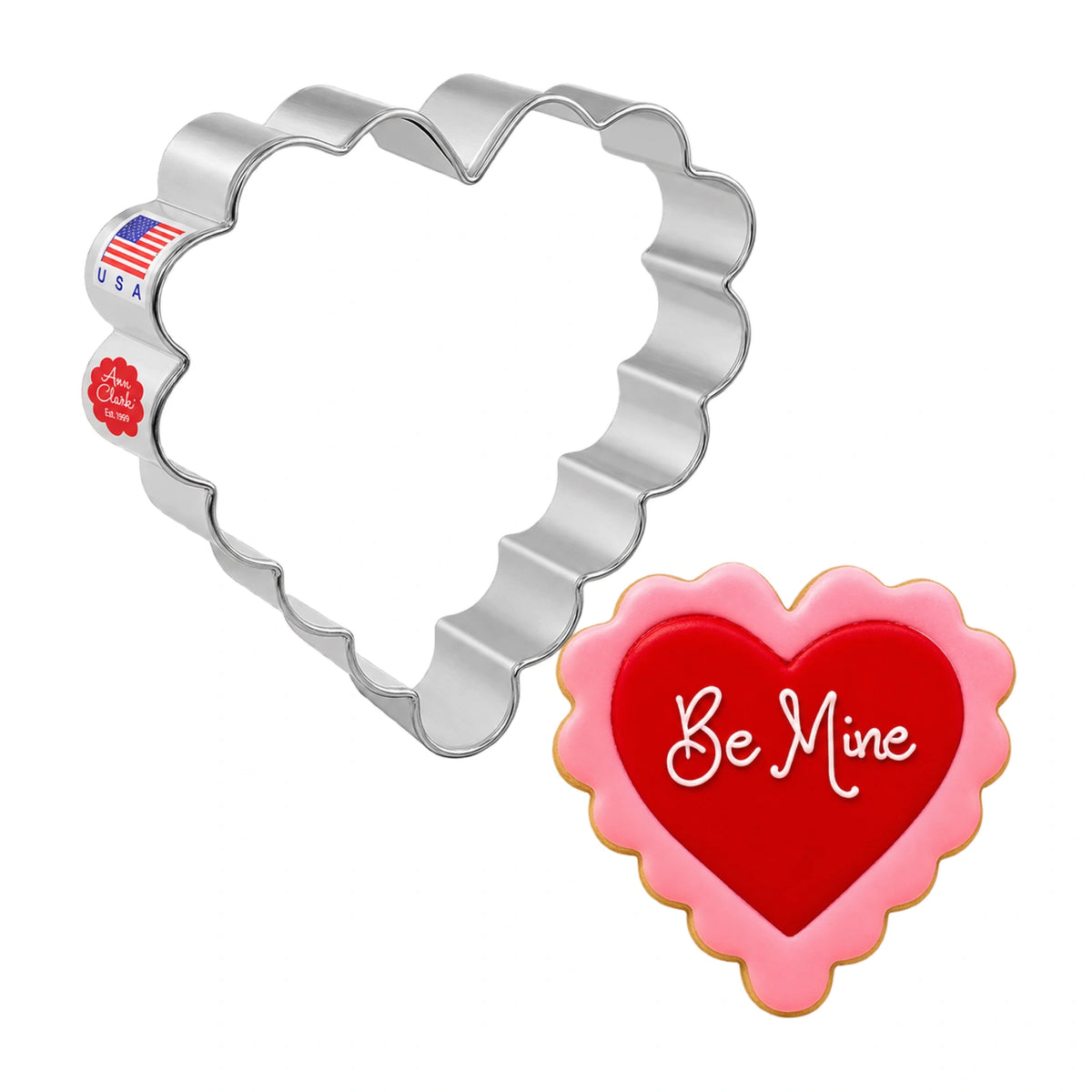 Scalloped Heart Cookie Cutter - Ann Clark