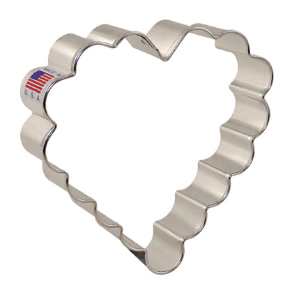 Scalloped Heart Cookie Cutter - Ann Clark