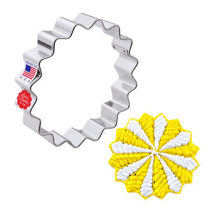 Fluted Circle Cookie Cutter 4 Inch - Ann Clark
