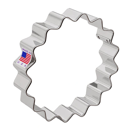 Fluted Circle Cookie Cutter 4 Inch - Ann Clark