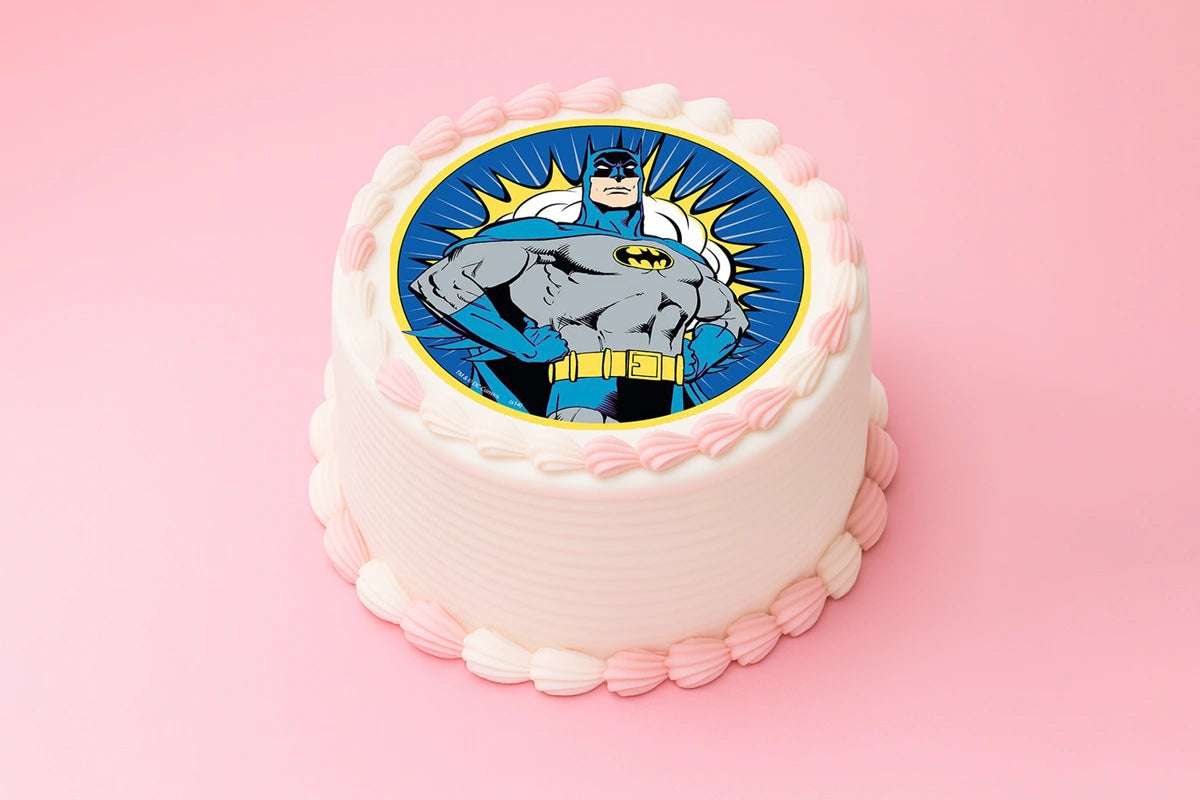 Batman Round Edible Icing Image 16cm - BSC