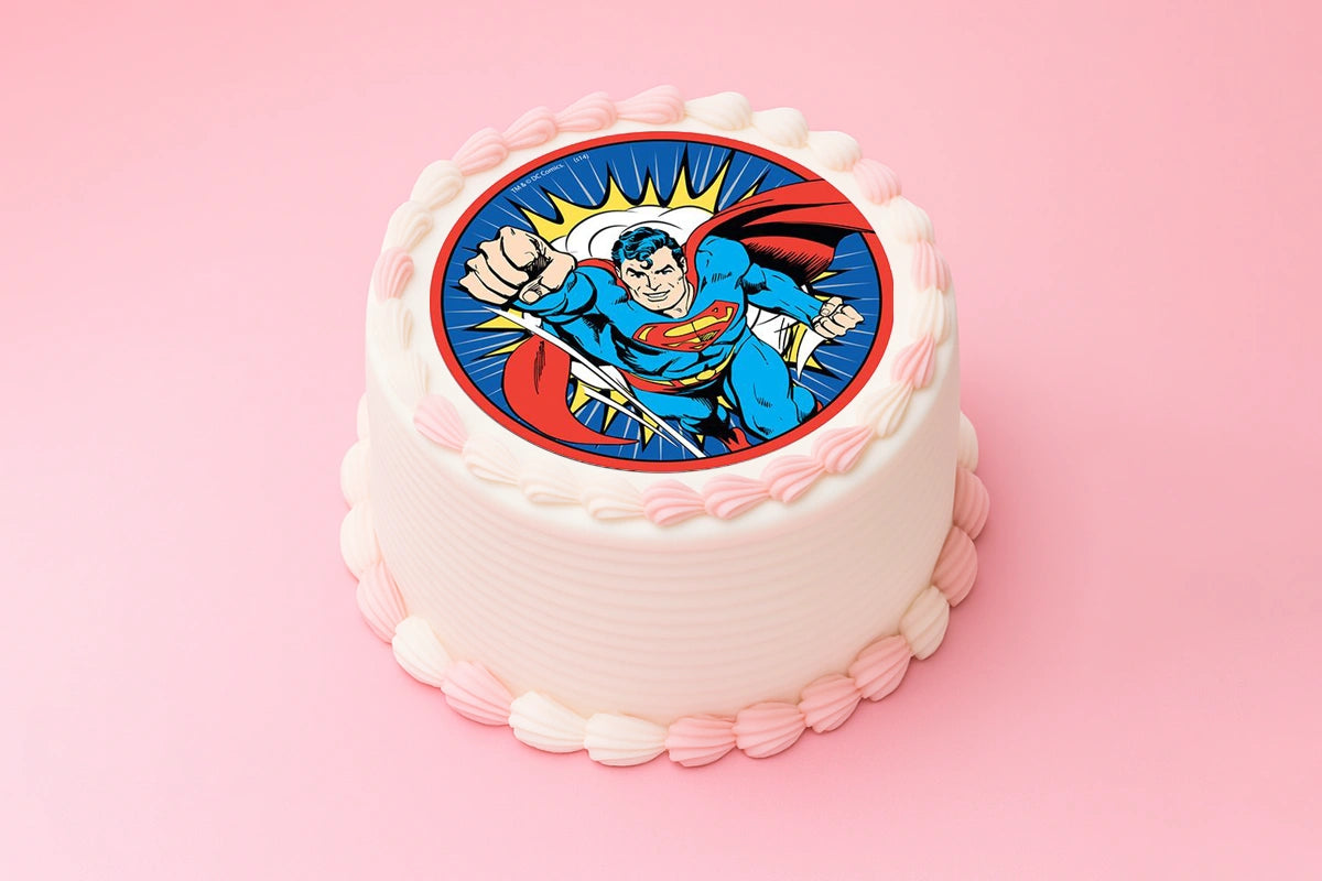 Superman Round Edible Icing Image 16cm - BSC