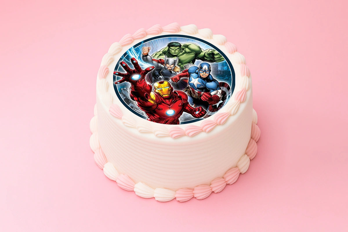 Avengers Round Edible Icing Image 16cm - BSC
