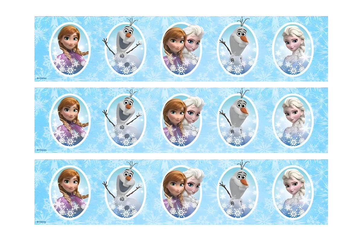 A4 Disney Frozen Cake Strips Edible Image - BSC