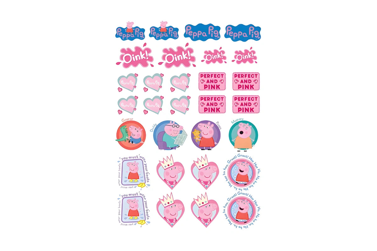 A4 Peppa Pig Icons Sheet Edible Image - BSC