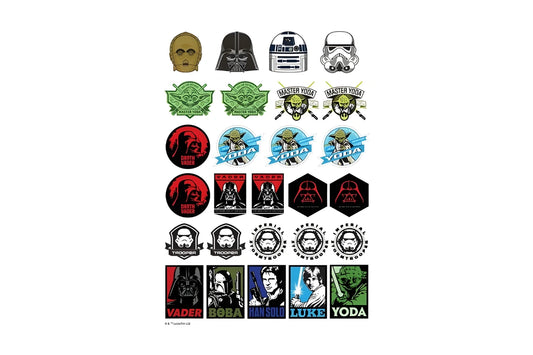 A4 Star Wars Darth Vader Yoda Etc Icons Sheet Edible Image - BSC