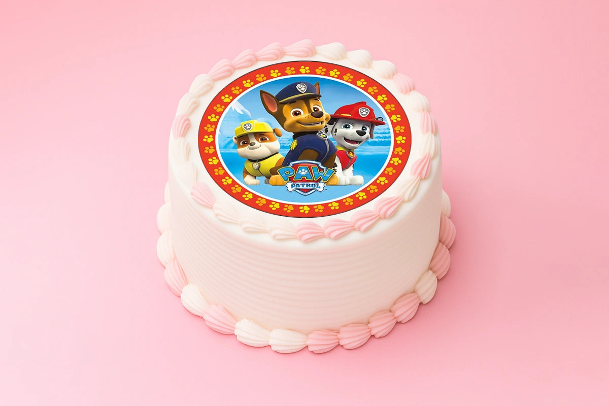 Paw Patrol Round Edible Icing Image 16cm - BSC