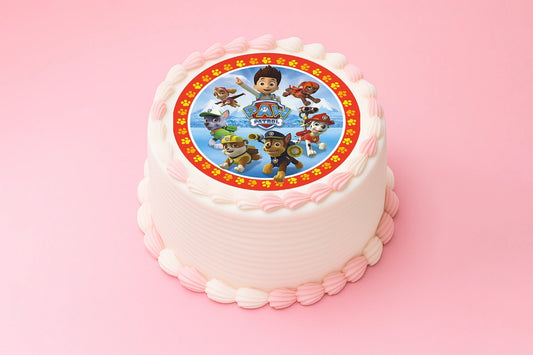 Paw Patrol Group Round Edible Icing Image 16cm - BSC