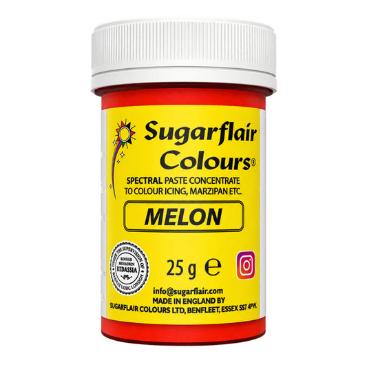 Melon Spectral Paste - Fondant and Buttercream Colour 25g - Sugarflair