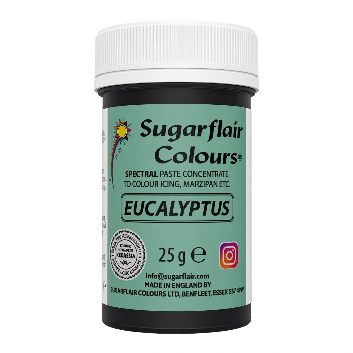 Eucalyptus Spectral Paste - Fondant and Buttercream Colour 25g - Sugarflair
