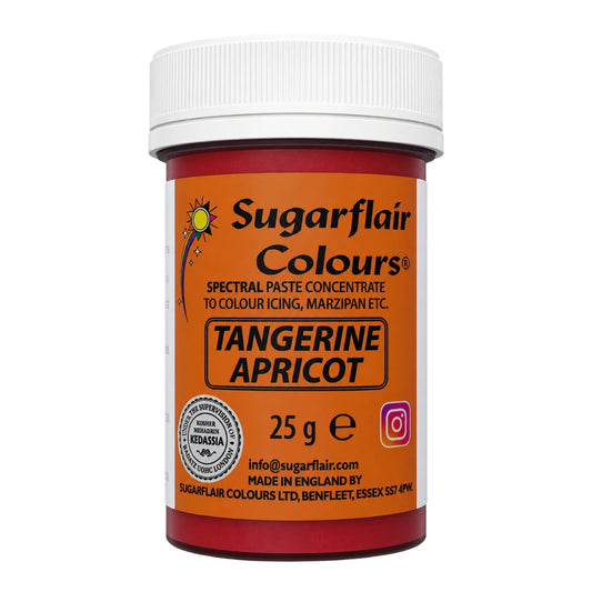 Tangerine Spectral Paste - Fondant and Buttercream Colour 25g - Sugarflair