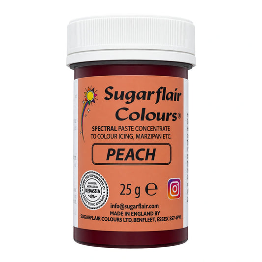 Peach Spectral Paste - Fondant and Buttercream Colour 25g - Sugarflair