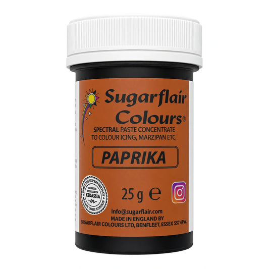 Paprika Flesh Spectral Paste - Fondant and Buttercream Colour 25g - Sugarflair