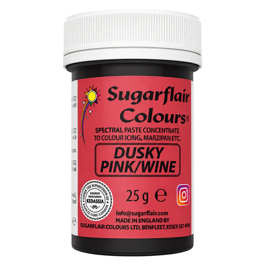 Pink Dusky Spectral Paste - Fondant and Buttercream Colour 25g - Sugarflair