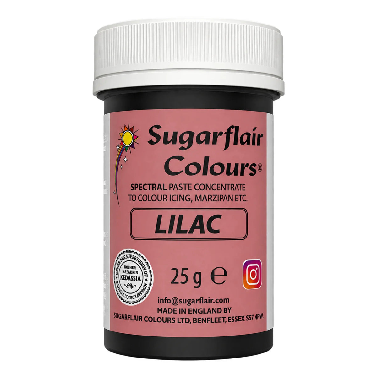 Lilac Spectral Paste - Fondant and Buttercream Colour 25g - Sugarflair