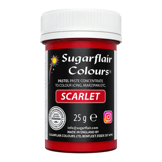 Pastel Scarlet Paste - Food Colour 25g - Sugarflair