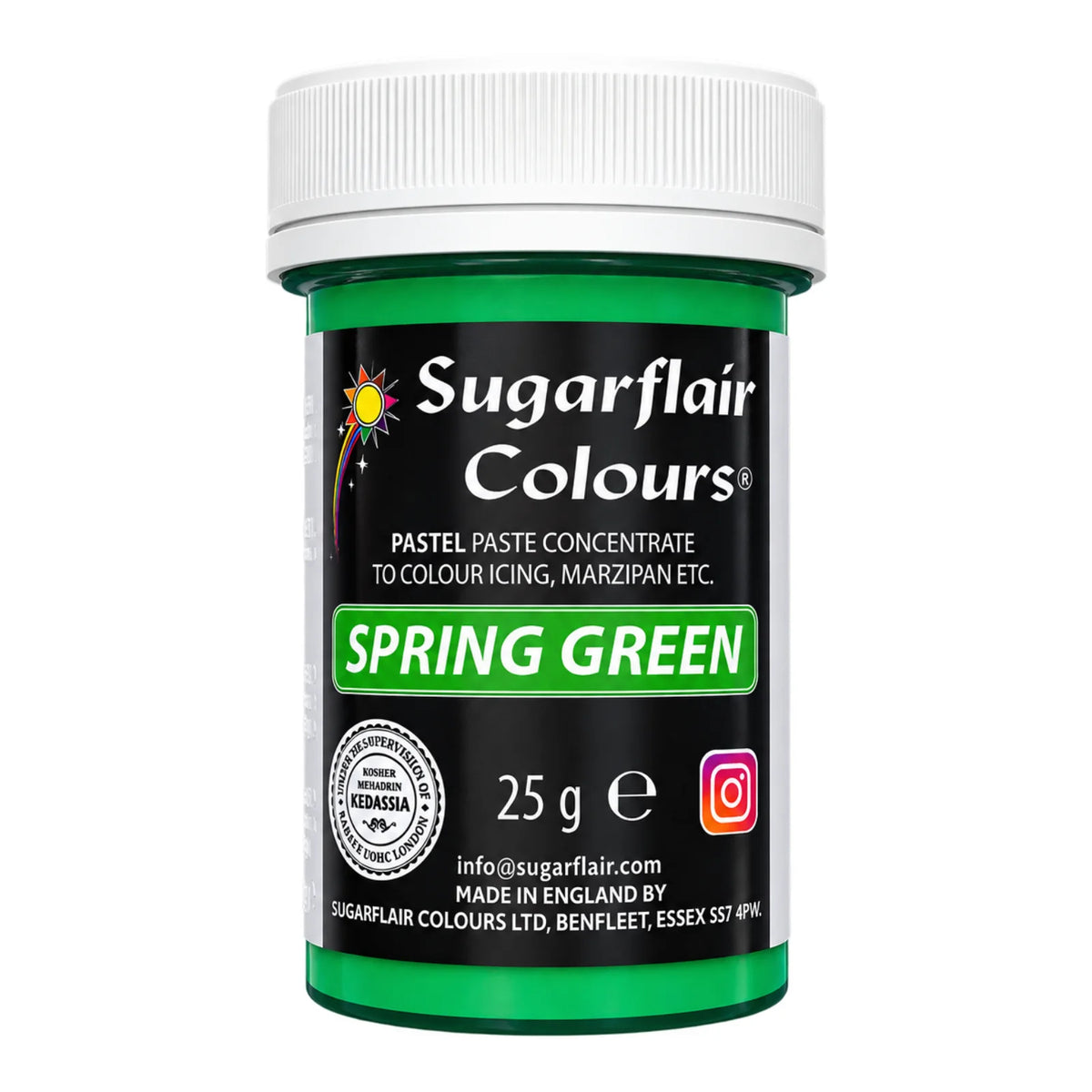 Pastel Spring Green Paste - Food Colour 25g - Sugarflair