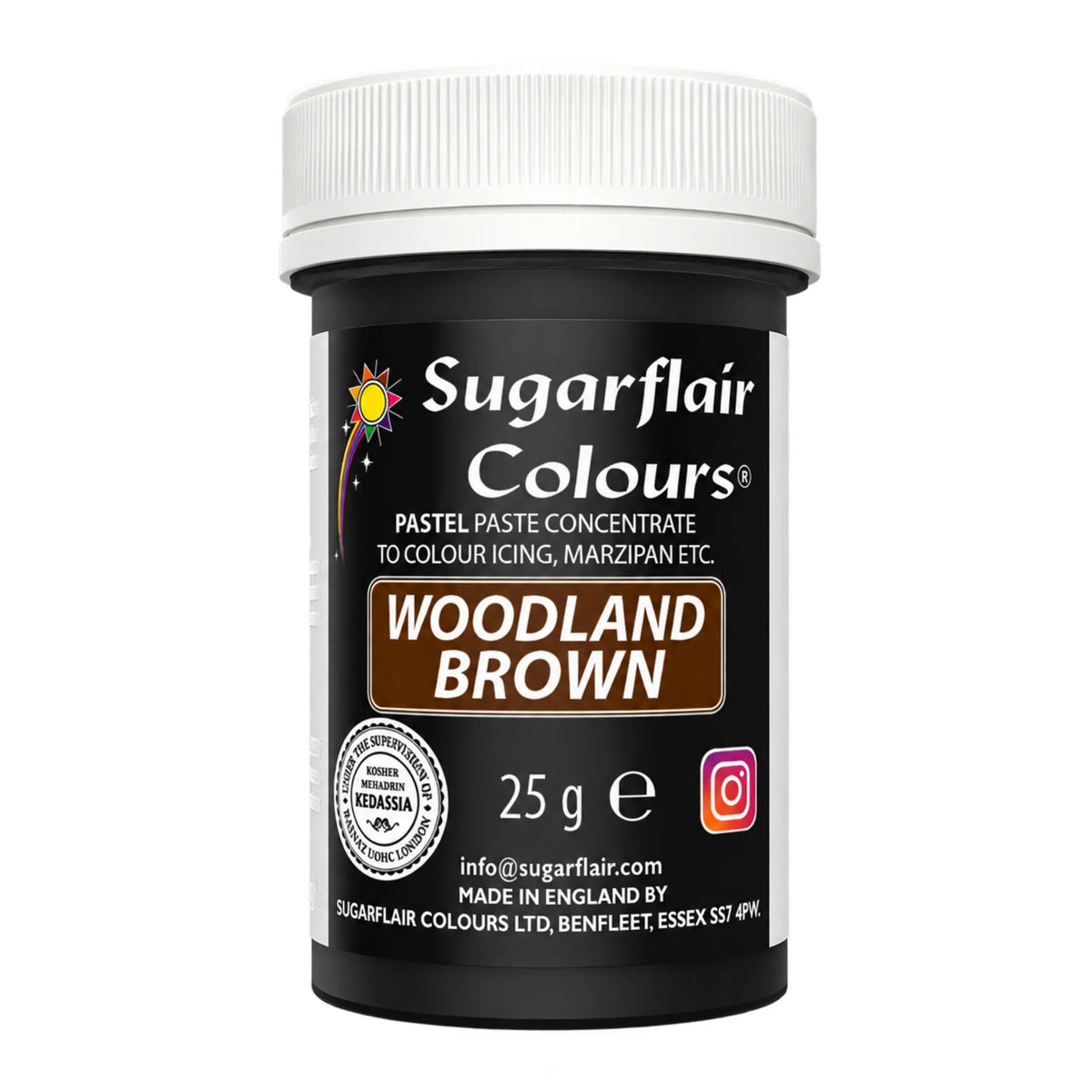 Pastel Woodland Brown Paste - Food Colour 25g - Sugarflair
