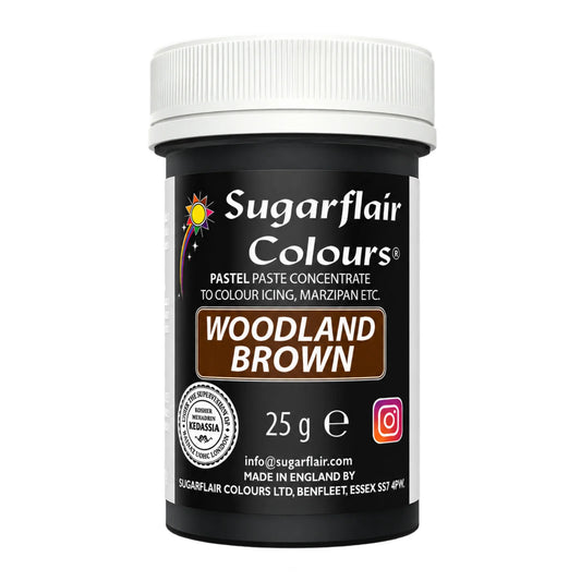 Pastel Woodland Brown Paste - Food Colour 25g - Sugarflair