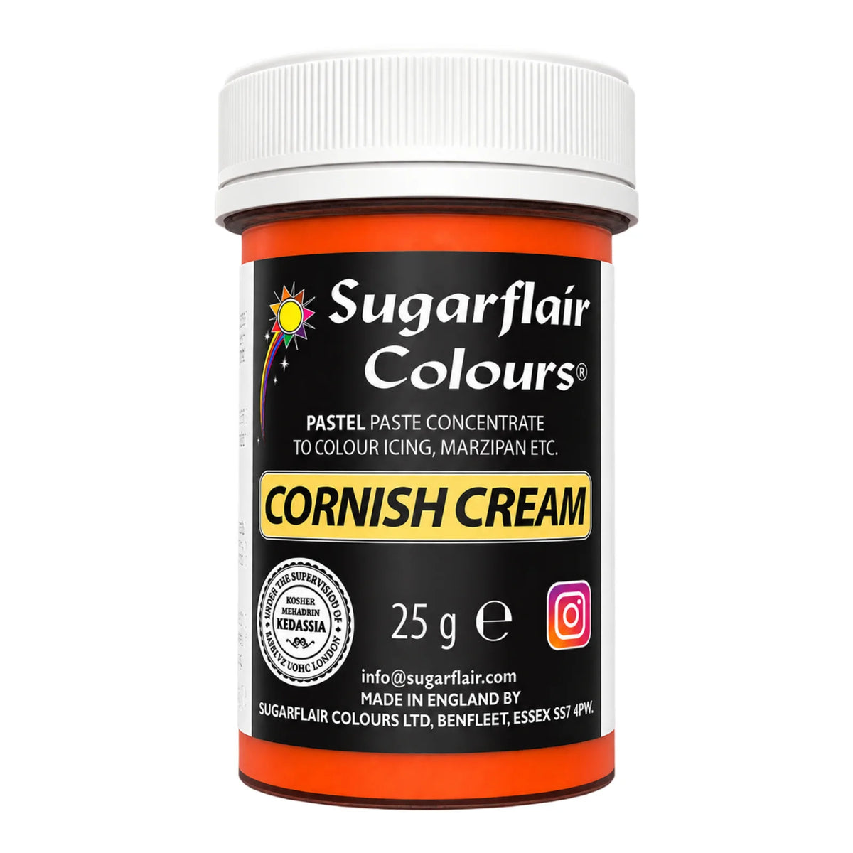 Pastel Cornish Cream Paste - Food Colour 25g - Sugarflair