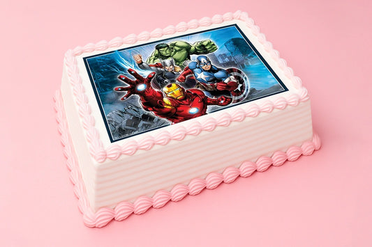 A4 Avengers Edible Icing Image - BSC