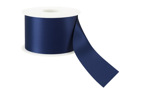 Blue Navy Satin Ribbon Double Sided 38mm - My Dream Cake