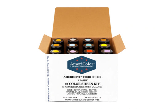 0.65oz AmeriMist Airbrush Kit Americolor - 12 Colour Sheen Airbrush Kit