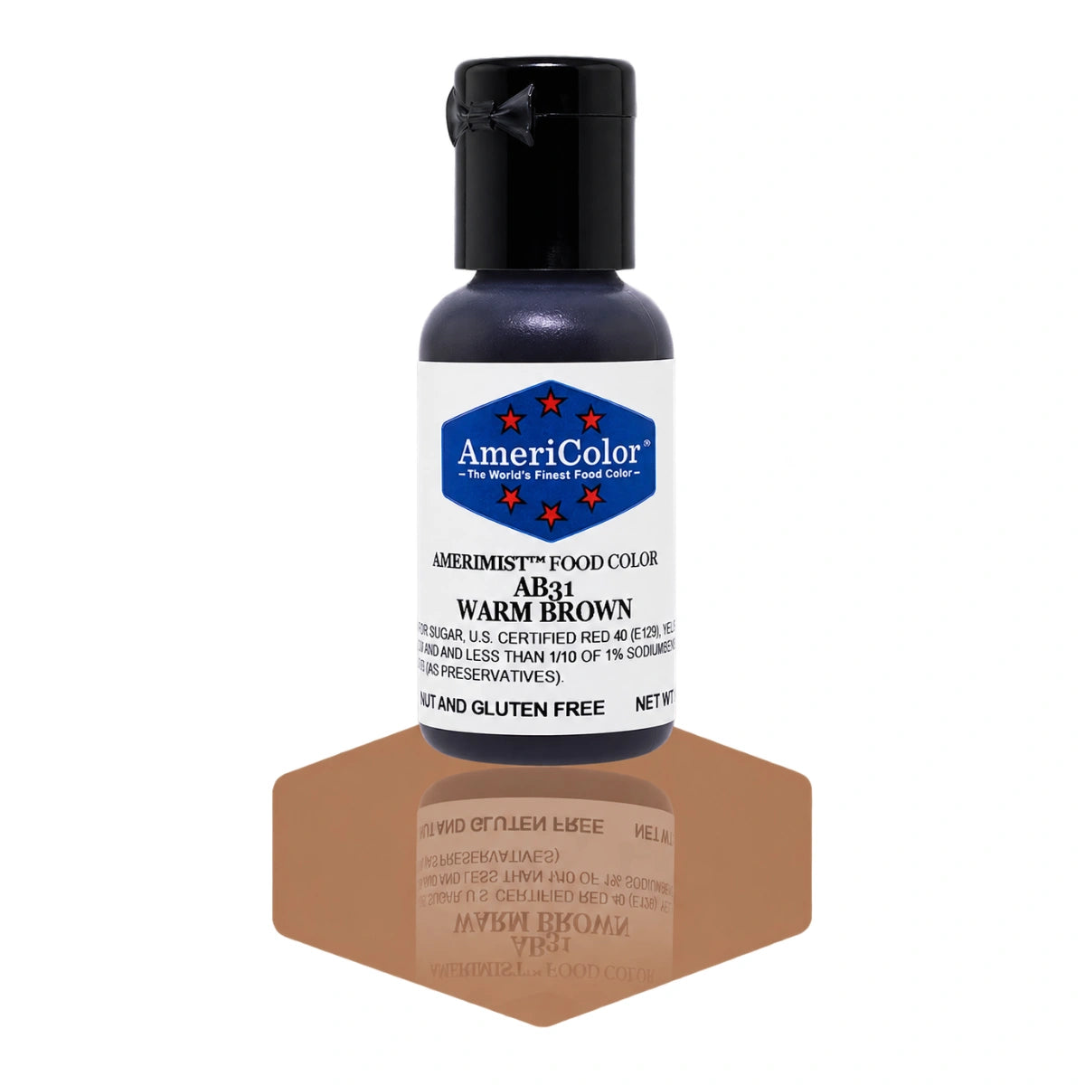 Warm Brown Amerimist Airbrush 0.65oz - Americolor
