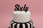 Black Sixty - Birthday Cake Topper - Iconic Cake Art