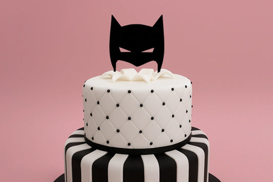 Black Bat Mask - Cake Topper - Iconic Cake Art