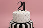 Black Number 21 Script - Cake Topper - Iconic Cake Art