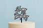 Black Happy Birthday N White - Cake Toppers - Iconic Cake Art
