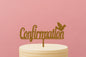 Gold Confirmation - Cake Topper - Glitter - Iconic Cake Art