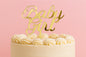 Gold Baby Girl - Cake Topper - Mirror - Iconic Cake Art